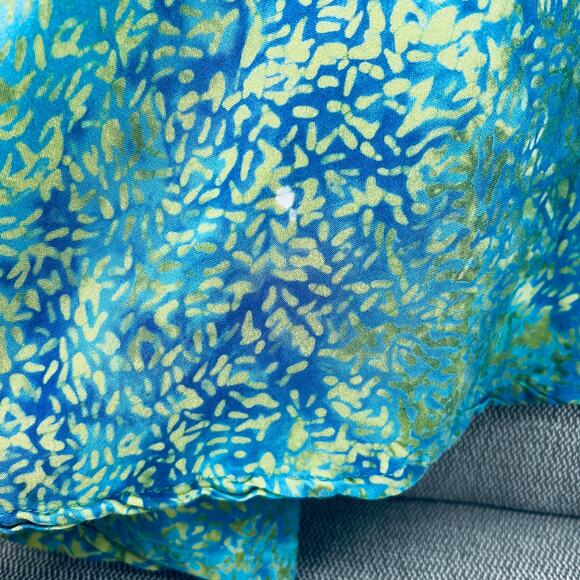 La Luna Loca Womens Loose Fit Blue Tie Dye 100% Rayon Midi Dress Pockets SizeXXL - Picture 8 of 9